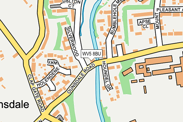 WV5 8BU map - OS OpenMap – Local (Ordnance Survey)