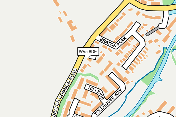 WV5 8DE map - OS OpenMap – Local (Ordnance Survey)