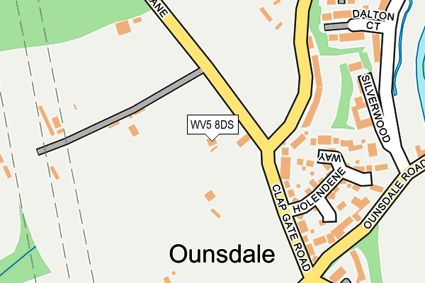 WV5 8DS map - OS OpenMap – Local (Ordnance Survey)