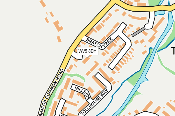 WV5 8DY map - OS OpenMap – Local (Ordnance Survey)