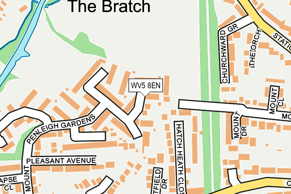 WV5 8EN map - OS OpenMap – Local (Ordnance Survey)