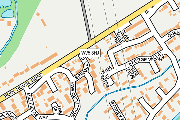 WV5 8HJ map - OS OpenMap – Local (Ordnance Survey)
