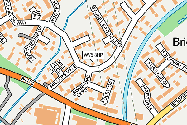 WV5 8HP map - OS OpenMap – Local (Ordnance Survey)