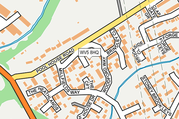 WV5 8HQ map - OS OpenMap – Local (Ordnance Survey)