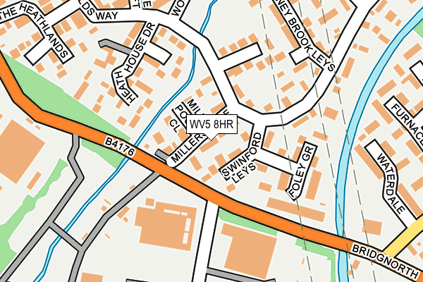 WV5 8HR map - OS OpenMap – Local (Ordnance Survey)