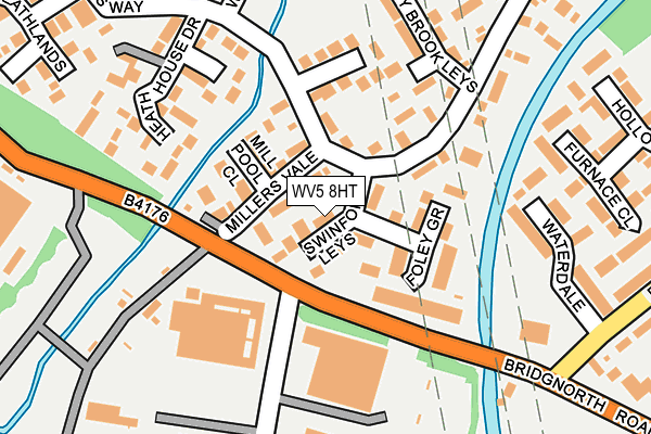 WV5 8HT map - OS OpenMap – Local (Ordnance Survey)