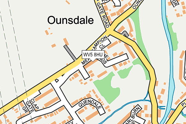 WV5 8HU map - OS OpenMap – Local (Ordnance Survey)