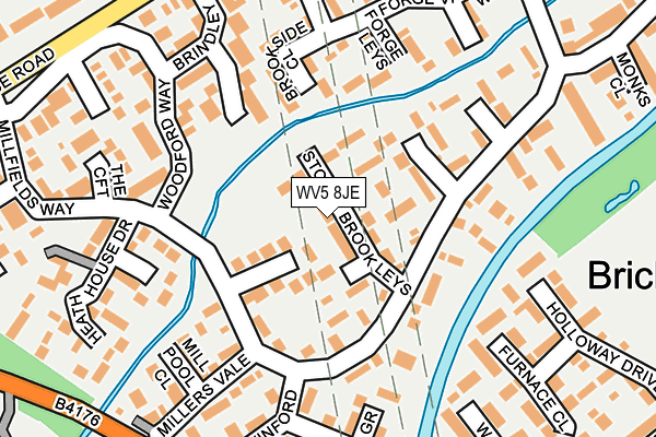 WV5 8JE map - OS OpenMap – Local (Ordnance Survey)