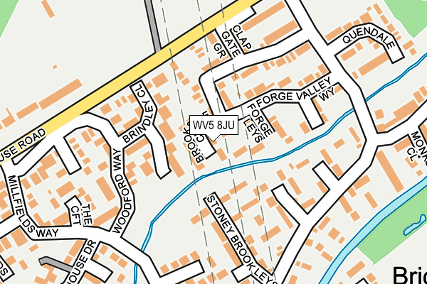 WV5 8JU map - OS OpenMap – Local (Ordnance Survey)