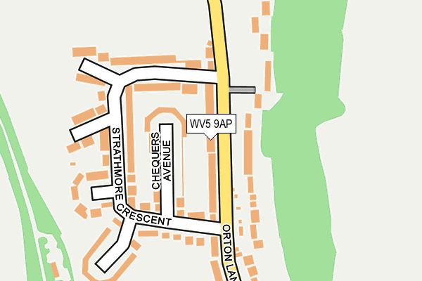 WV5 9AP map - OS OpenMap – Local (Ordnance Survey)