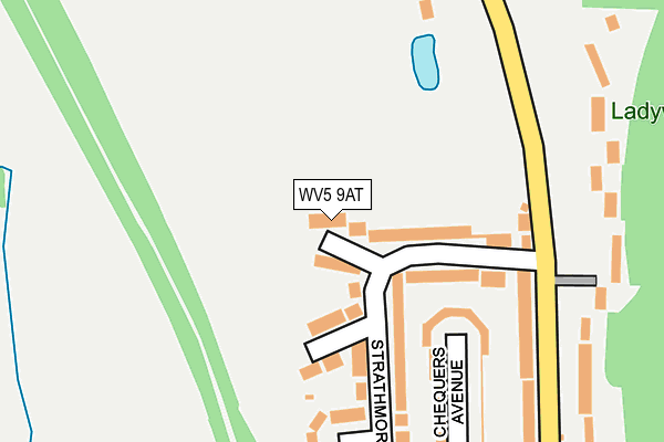 WV5 9AT map - OS OpenMap – Local (Ordnance Survey)