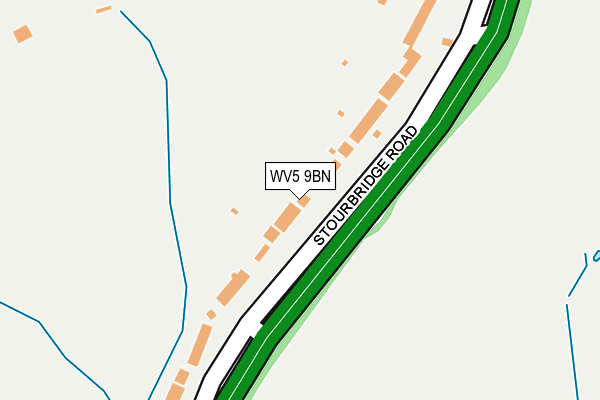 WV5 9BN map - OS OpenMap – Local (Ordnance Survey)