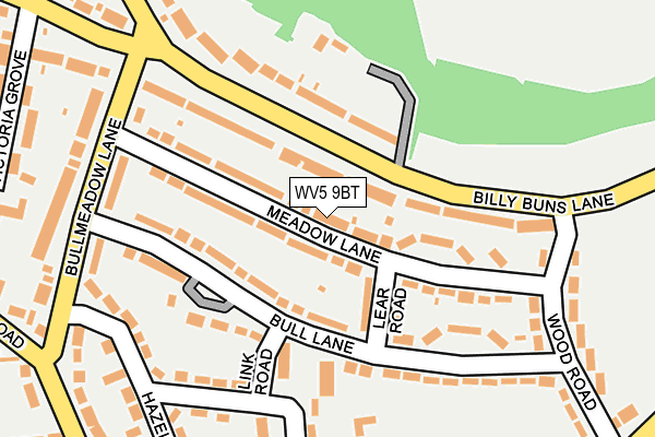 WV5 9BT map - OS OpenMap – Local (Ordnance Survey)