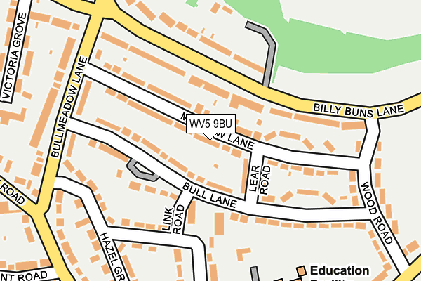 WV5 9BU map - OS OpenMap – Local (Ordnance Survey)
