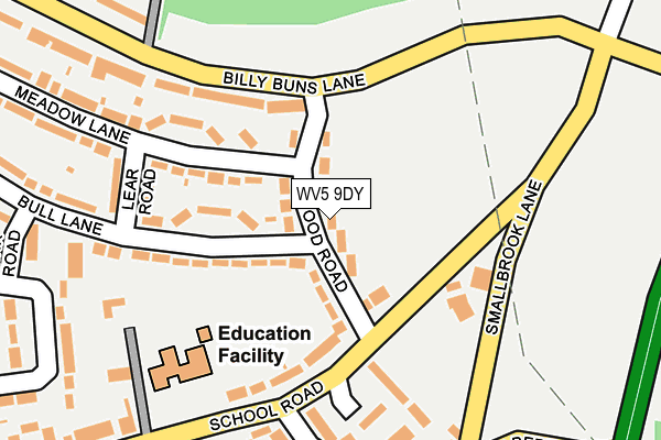 WV5 9DY map - OS OpenMap – Local (Ordnance Survey)
