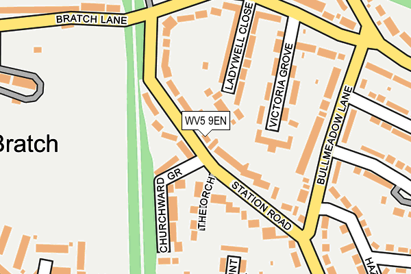WV5 9EN map - OS OpenMap – Local (Ordnance Survey)