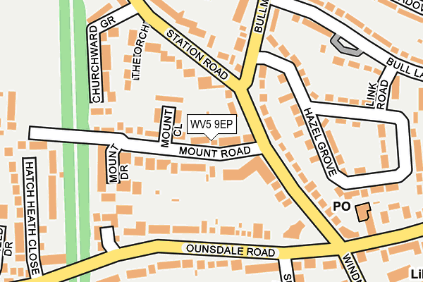 WV5 9EP map - OS OpenMap – Local (Ordnance Survey)