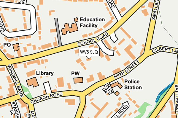 WV5 9JQ map - OS OpenMap – Local (Ordnance Survey)