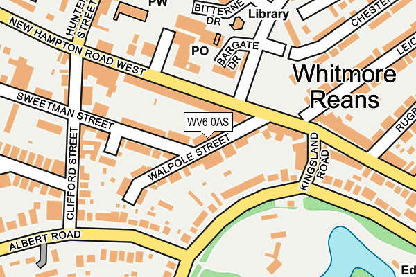 WV6 0AS map - OS OpenMap – Local (Ordnance Survey)