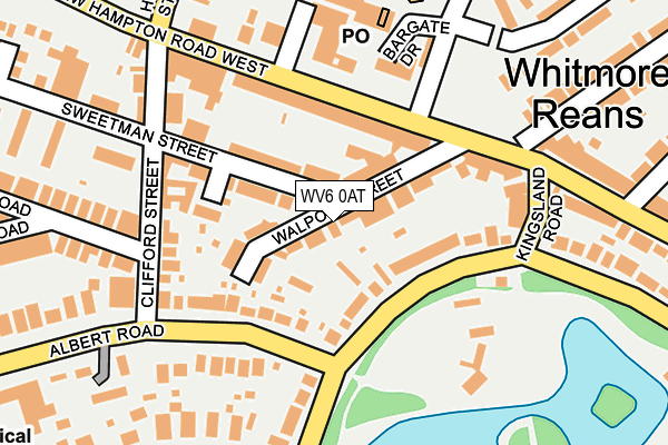 WV6 0AT map - OS OpenMap – Local (Ordnance Survey)