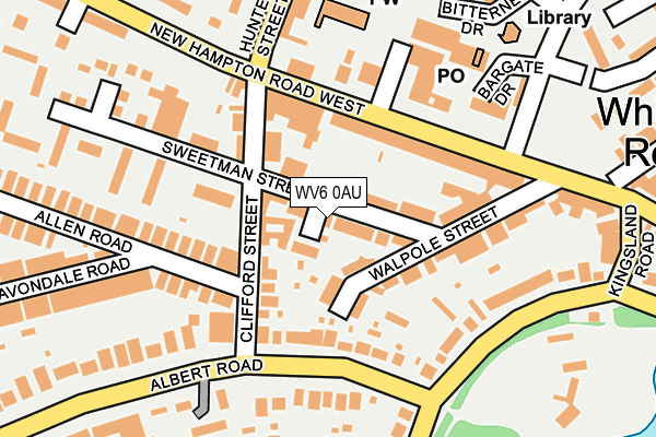 WV6 0AU map - OS OpenMap – Local (Ordnance Survey)