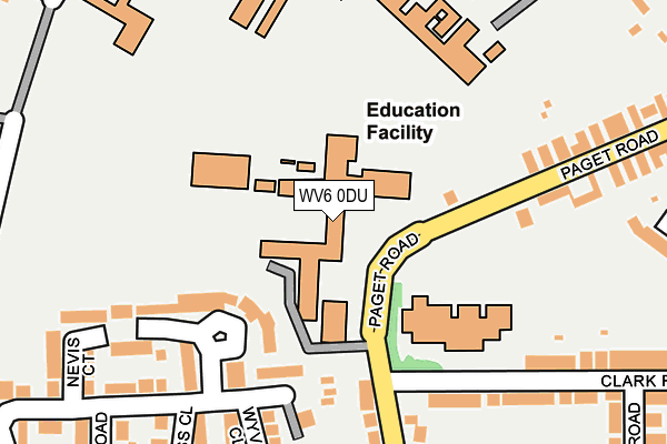 WV6 0DU map - OS OpenMap – Local (Ordnance Survey)