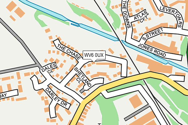 WV6 0UX map - OS OpenMap – Local (Ordnance Survey)