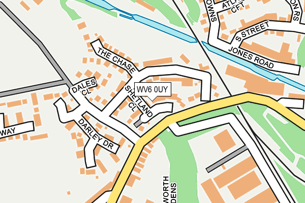 WV6 0UY map - OS OpenMap – Local (Ordnance Survey)