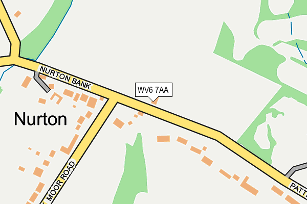 WV6 7AA map - OS OpenMap – Local (Ordnance Survey)