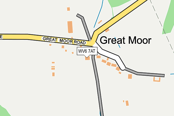 WV6 7AT map - OS OpenMap – Local (Ordnance Survey)