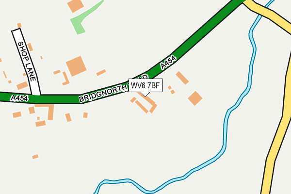 WV6 7BF map - OS OpenMap – Local (Ordnance Survey)