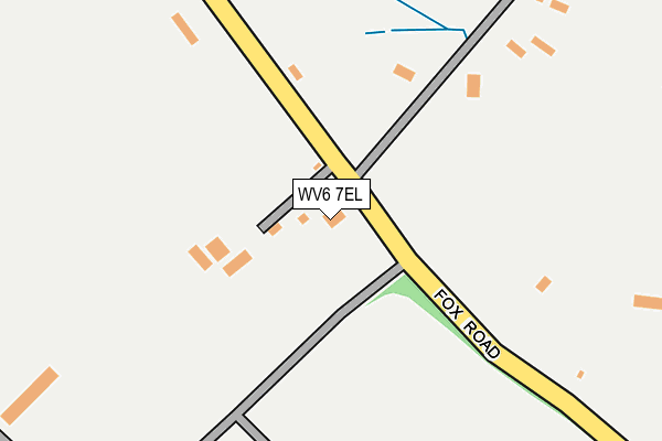 WV6 7EL map - OS OpenMap – Local (Ordnance Survey)