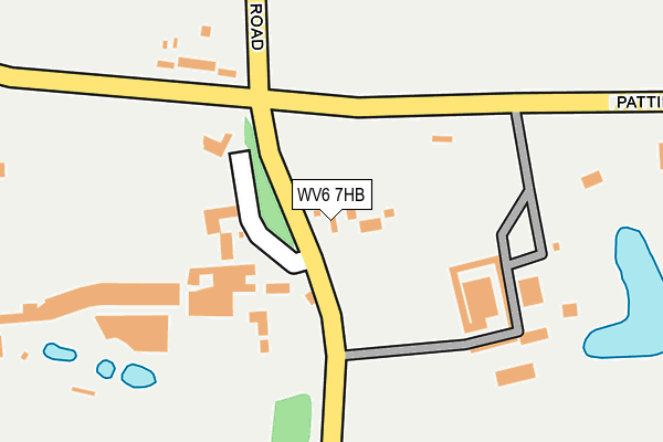 WV6 7HB map - OS OpenMap – Local (Ordnance Survey)