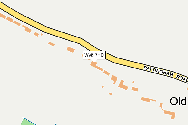 WV6 7HD map - OS OpenMap – Local (Ordnance Survey)