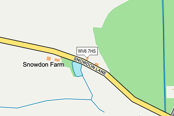 WV6 7HS map - OS OpenMap – Local (Ordnance Survey)