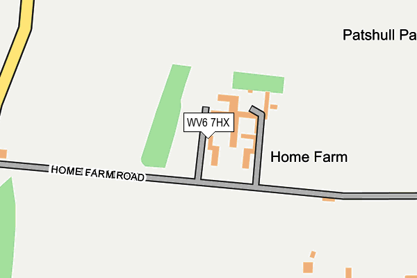 WV6 7HX map - OS OpenMap – Local (Ordnance Survey)