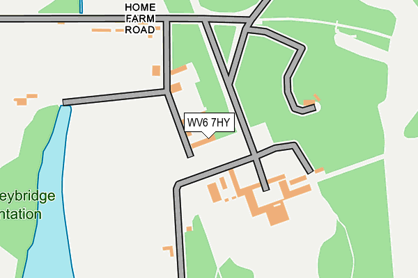 WV6 7HY map - OS OpenMap – Local (Ordnance Survey)