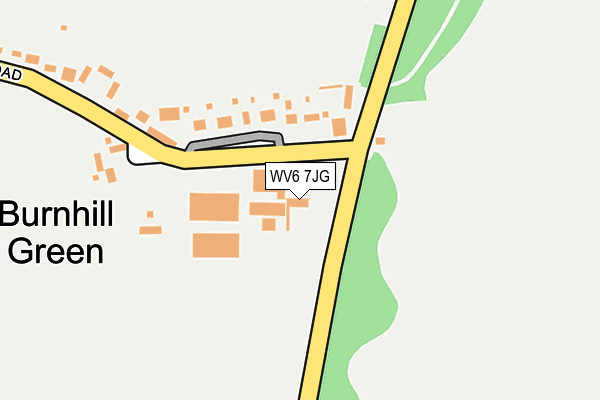 WV6 7JG map - OS OpenMap – Local (Ordnance Survey)