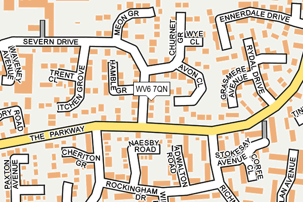 WV6 7QN map - OS OpenMap – Local (Ordnance Survey)