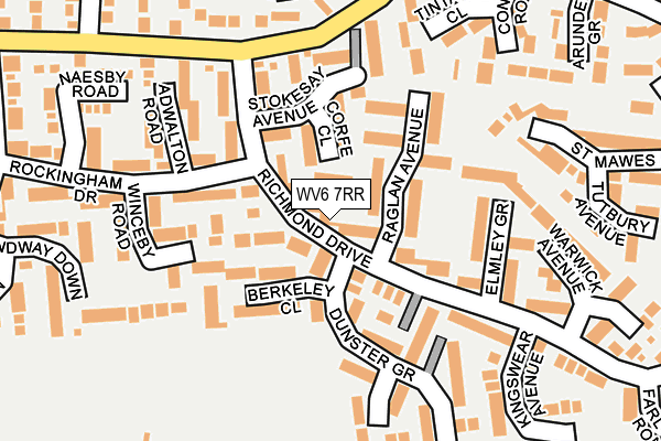 WV6 7RR map - OS OpenMap – Local (Ordnance Survey)