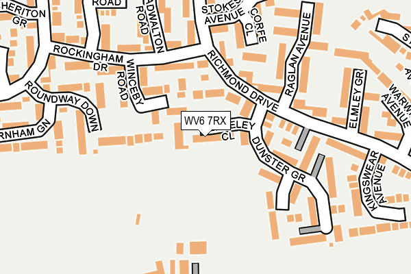 WV6 7RX map - OS OpenMap – Local (Ordnance Survey)