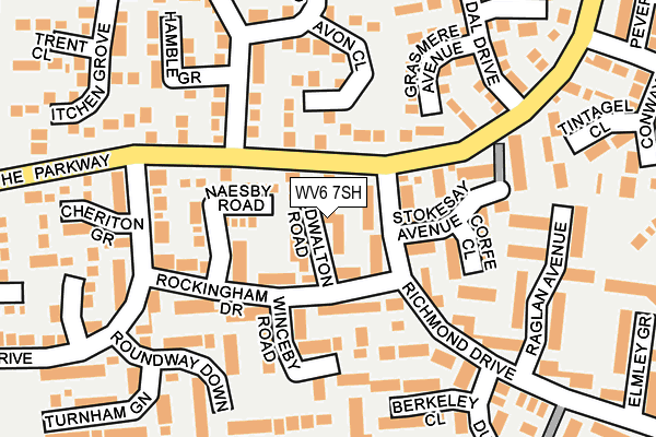 WV6 7SH map - OS OpenMap – Local (Ordnance Survey)