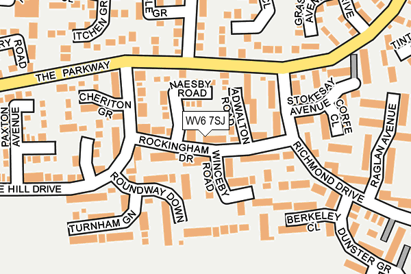 WV6 7SJ map - OS OpenMap – Local (Ordnance Survey)