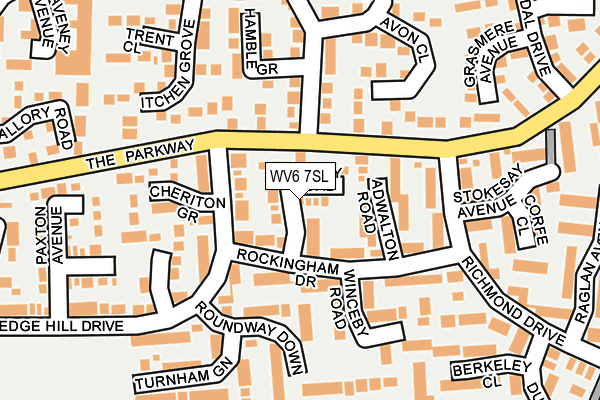 WV6 7SL map - OS OpenMap – Local (Ordnance Survey)