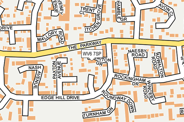 WV6 7SP map - OS OpenMap – Local (Ordnance Survey)