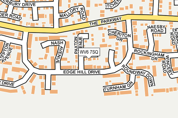 WV6 7SQ map - OS OpenMap – Local (Ordnance Survey)