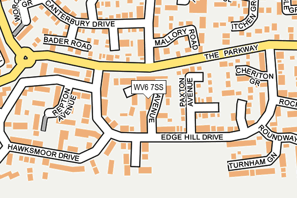 WV6 7SS map - OS OpenMap – Local (Ordnance Survey)