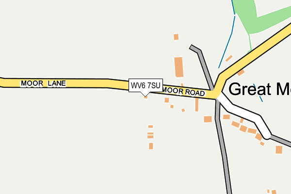 WV6 7SU map - OS OpenMap – Local (Ordnance Survey)