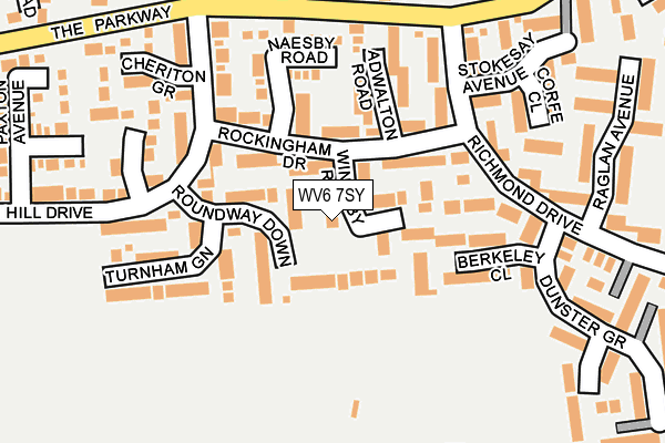WV6 7SY map - OS OpenMap – Local (Ordnance Survey)