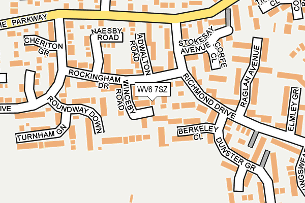 WV6 7SZ map - OS OpenMap – Local (Ordnance Survey)